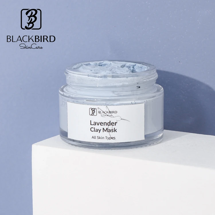 Private Label OEM/ODM Whitening Nourishing Clay Mud Mask Pore Cleaner Face Mud Mask Organic Moisturizing Lavender Face Clay Mask