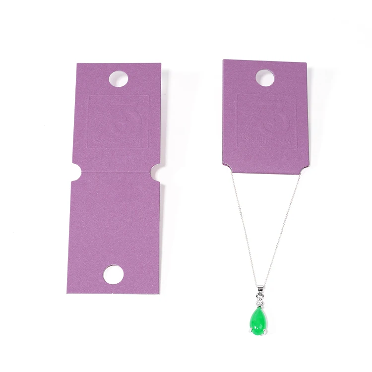 Customized size color jewelry display necklace earring bracelet holder paper card