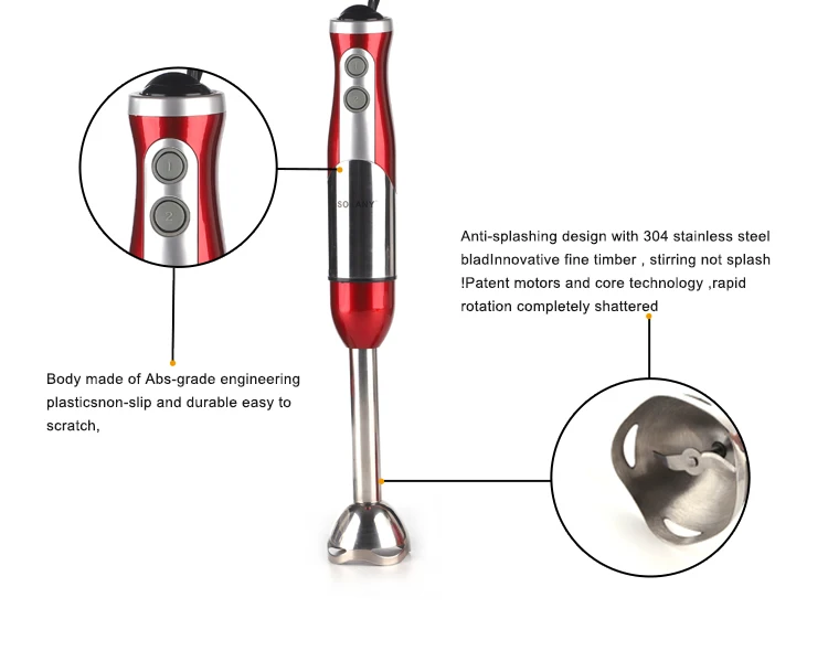 Good Quality Multifunctional Power Heavy Duty Handheld Hand Blender Smoothie Blenders Mixer Portable Blender