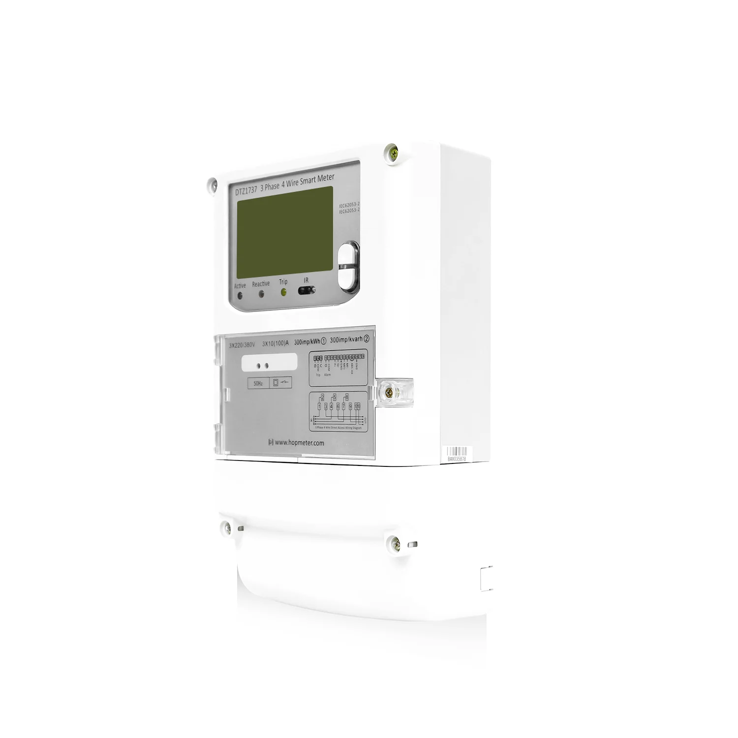 Chinese manufacture  smart polyphase electricity prepaid kwh meter