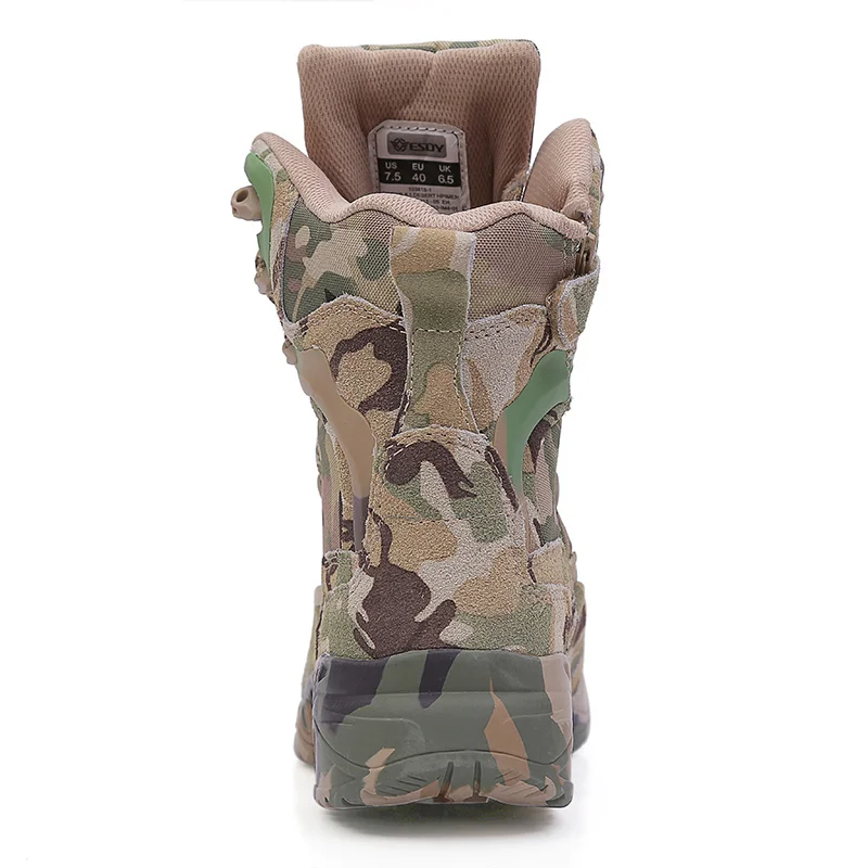 Outdoor Camo tactical assault Military Army High Boots