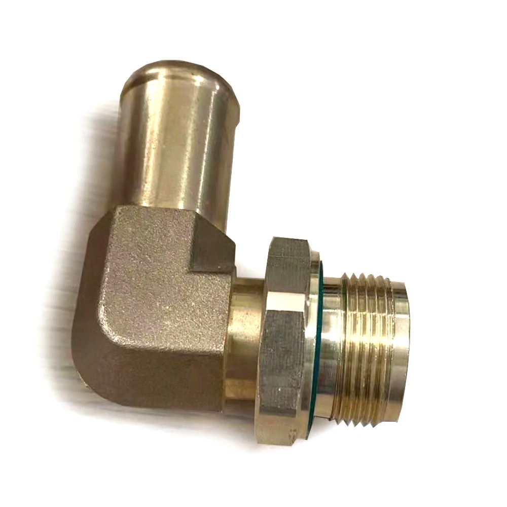 Inch screw thread and Metric thread brass copper material for automobile Elbow of steering gear