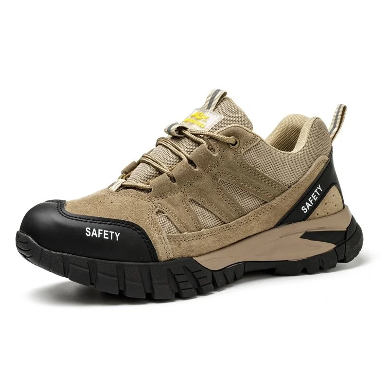 breathable light weight safety shoes steel toe for men work shoe anti slip mens safety boots for workers