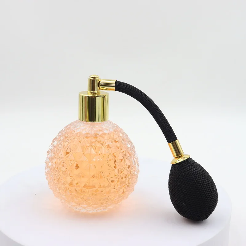 Бесплатный образец, распылитель духов с воздушной подушкой, 100 мл, распылитель с длинным распылителем, распылитель с кисточками, многоразовые стеклянные бутылки, распылитель, воздушная подушка, насос