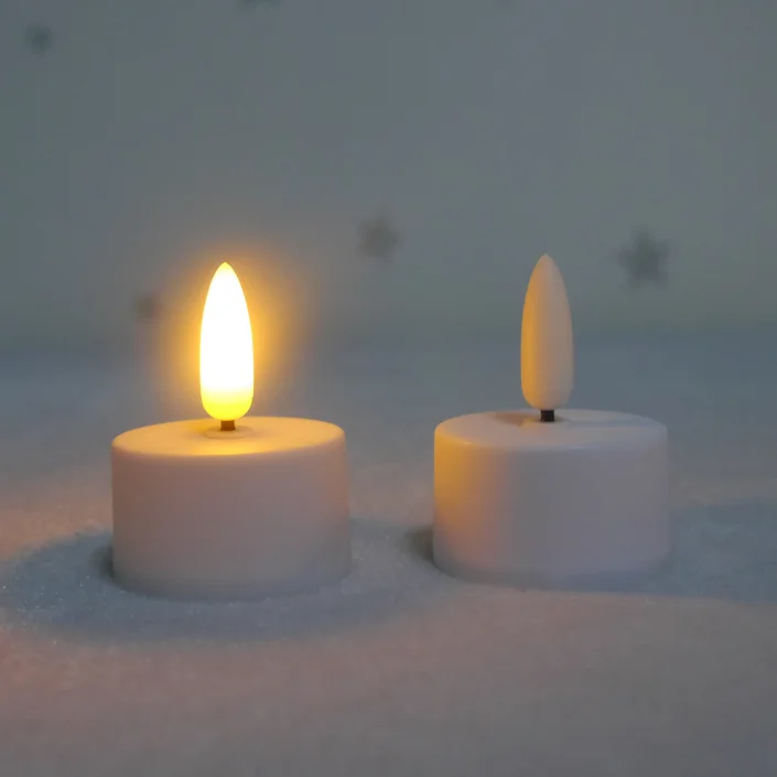 New  3D bullet flame wax  LED tealight