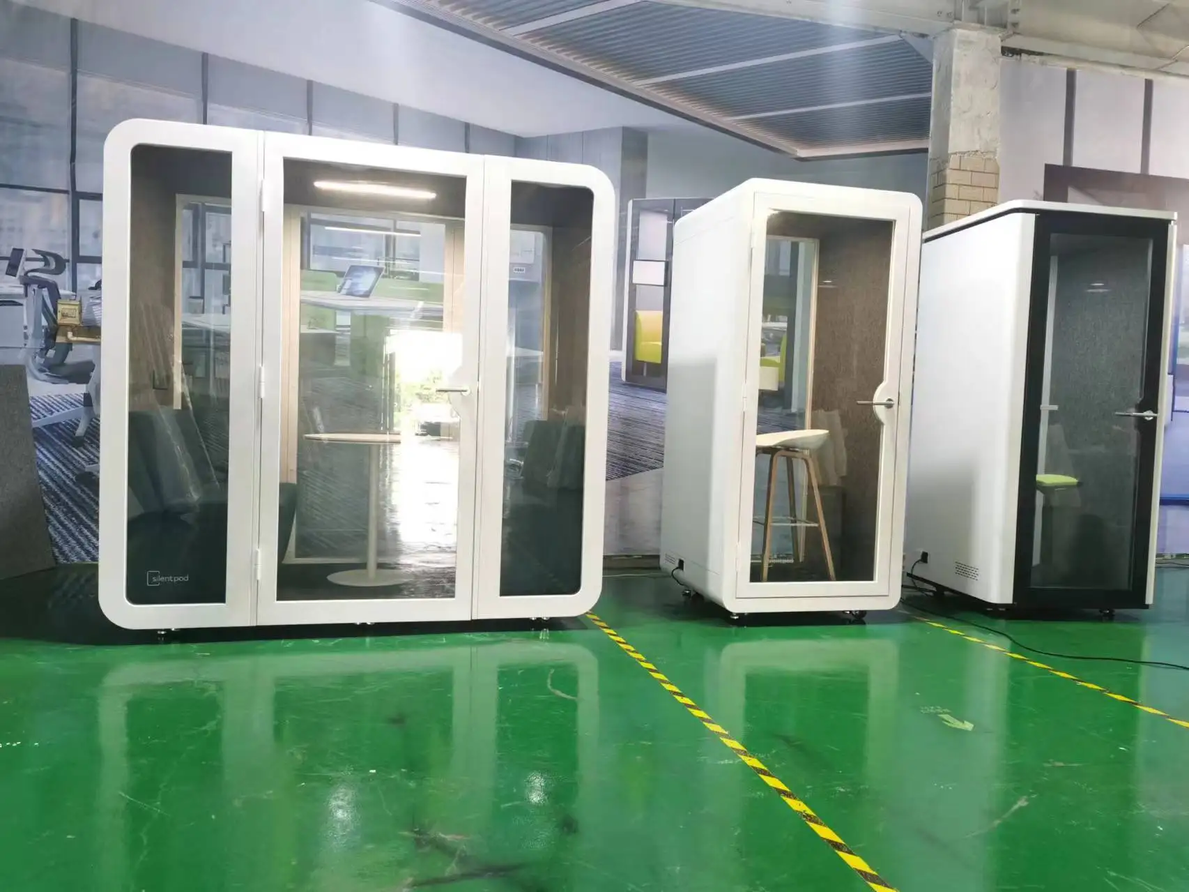 Movable Sound Proof Acoustic Booth For Office Meeting Office Pod Sound-isolated Lounge Space Single Phone Booth