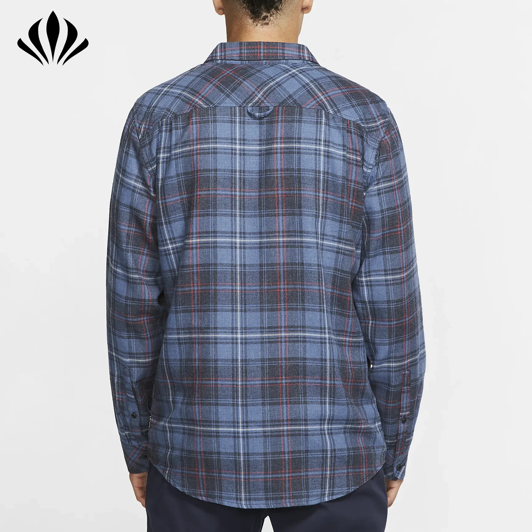 Fancy design custom mens oversized plaid flannel shirts checked casual long sleeves shirts for men