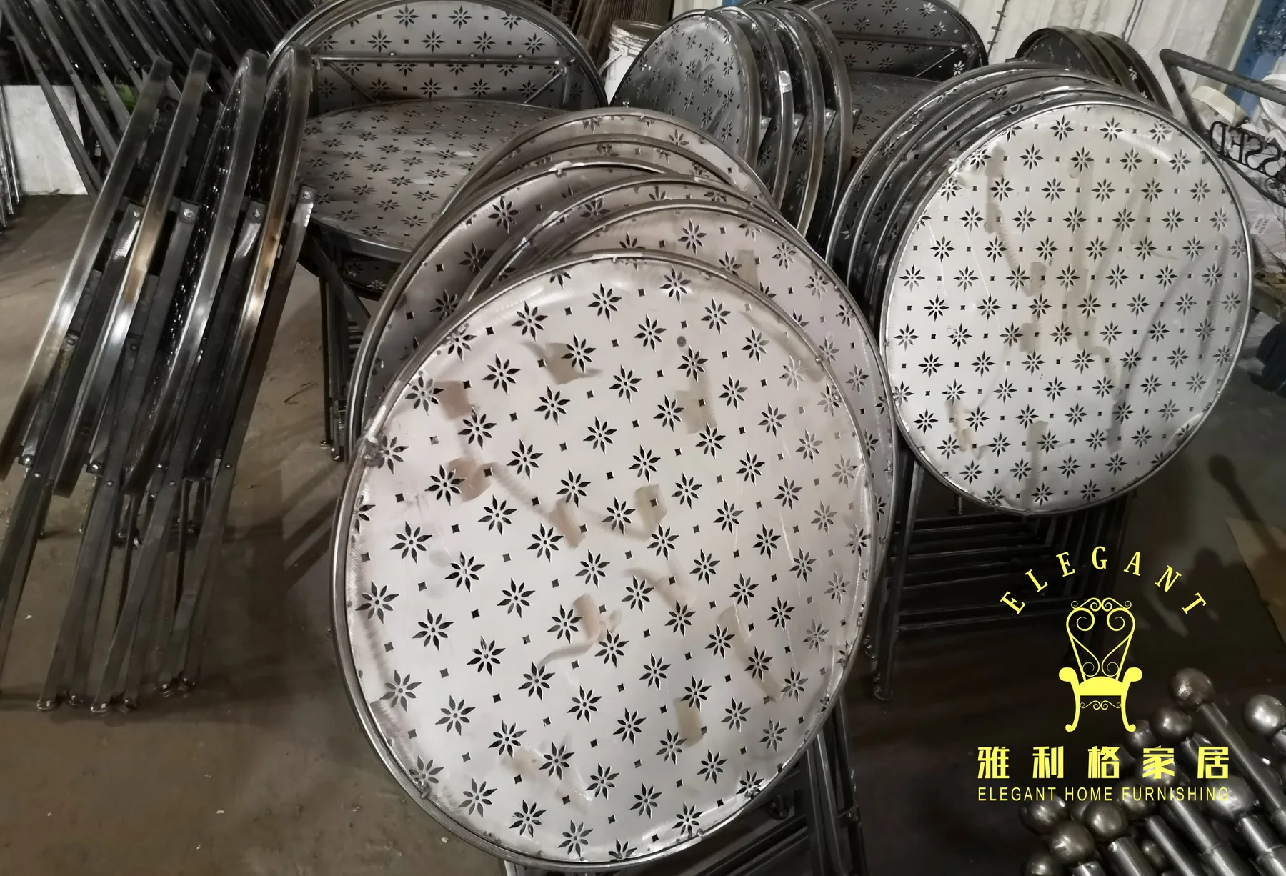 Vintage Galvanized Metal Flower Pots Holder Bicycle Planter