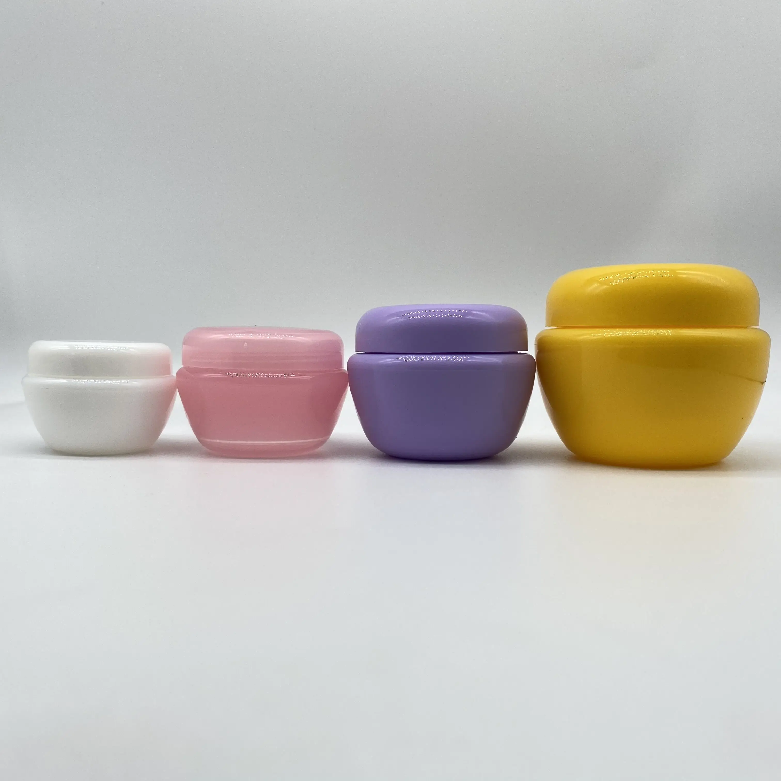 5g 10g 20g 30g 50g PP colorful mushroom shape cosmetic cream jar/empty ointment  Plastic jars for sample face cream