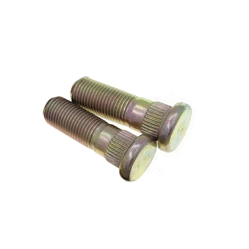 Factory Wholesale Zinc Plated 10.9 Grade Serrated Bolts Wheel Studs for Various Automobiles