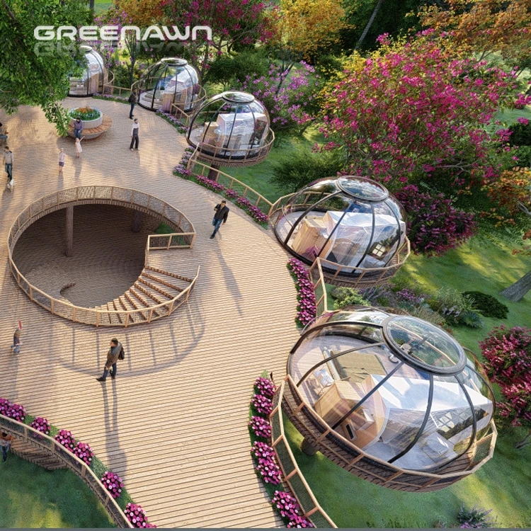 2022 Newest Design Dome Star View Pod Outdoor PC Pod Modular Dome House For High-end Restaurants