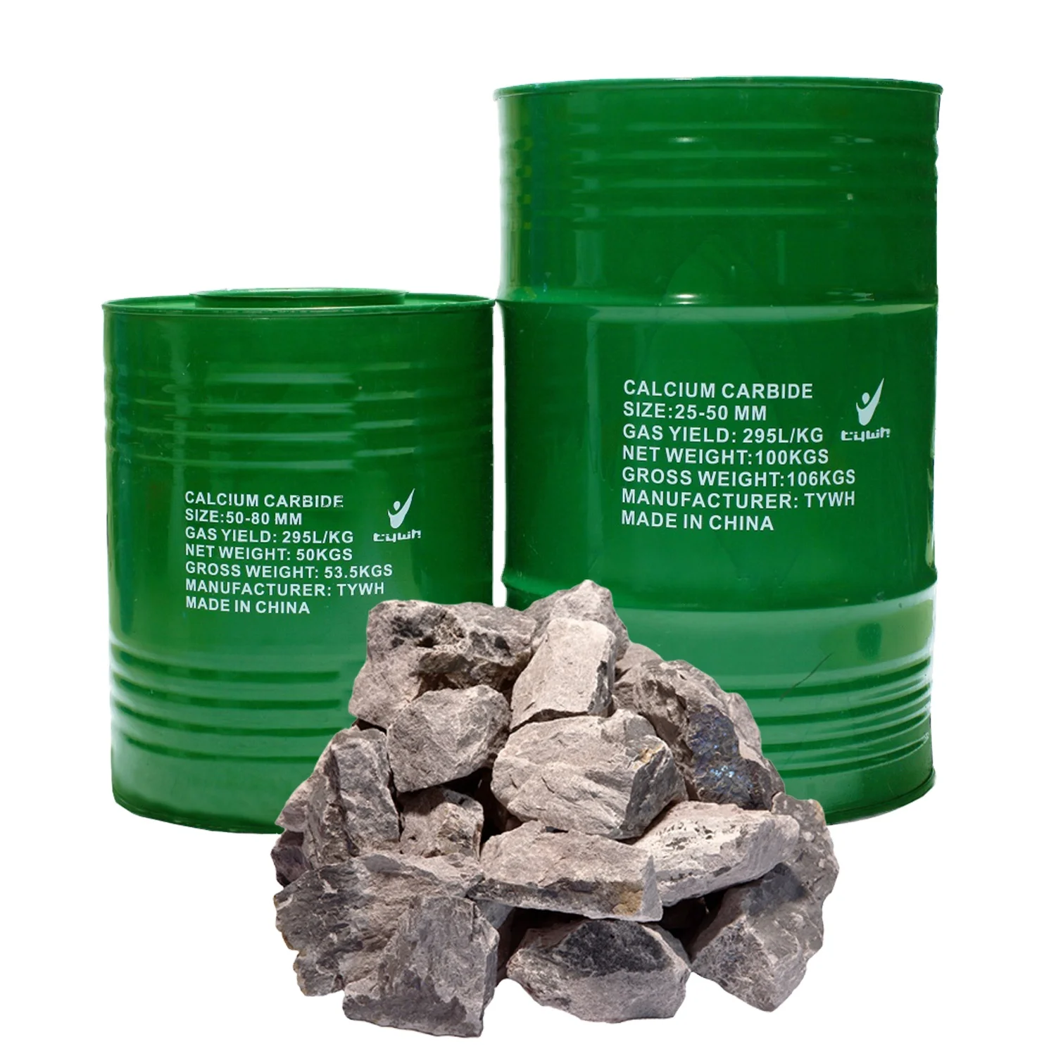 Famous China Manufacturer Hot Selling 80-120mm Calcium Carbide For Producing Acetylene Gas