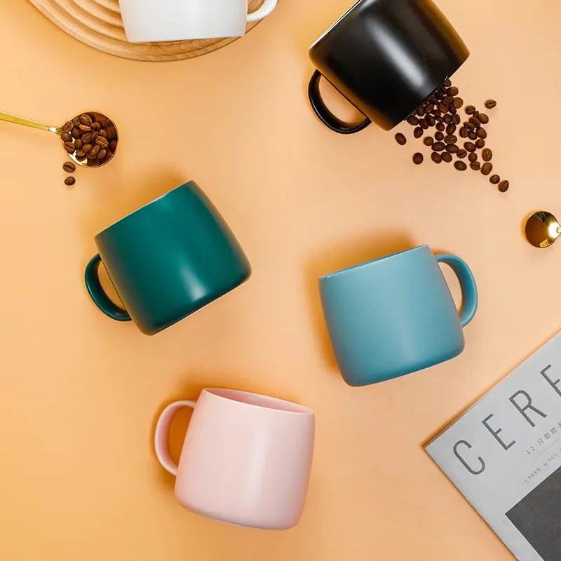 Customized Cereal Advertising Gift Ceramic Cup 16oz Large Capacity Cereal Ceramic Bowl Customized Logo Ceramic coffee water Cups