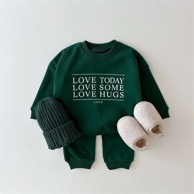 Custom Wholesale Long sleeve boys clothing sets kids clothes set boys 8-12 years of age 2023 girl clothing set baby boy clothes