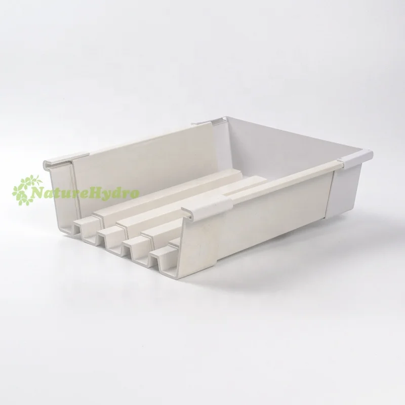 Hot sales Greenhouse Hydroponic Strawberry Cultivation Trough Planting PVC Channel