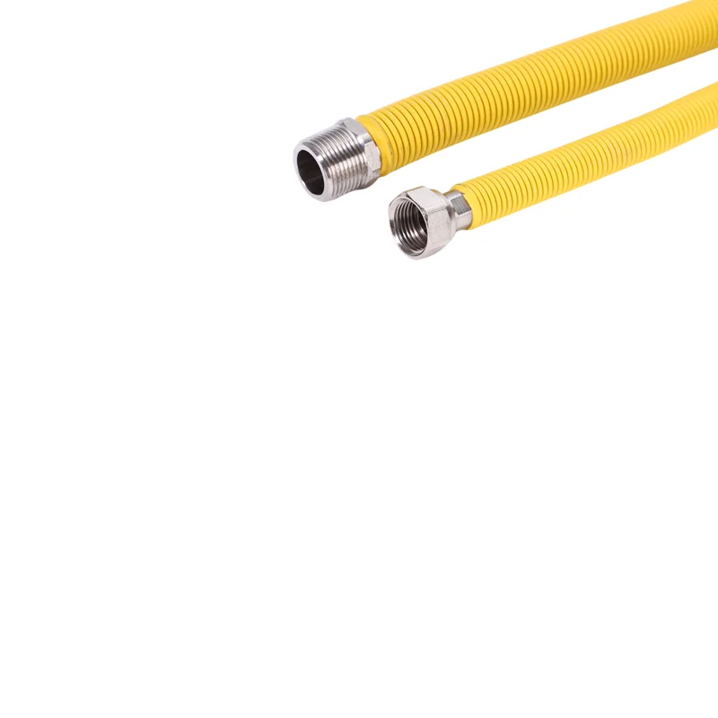 G Threads 1 inch  Flexible Gas Hose metal Natural Stainless Steel Gas Hose For Kitchen high pressure heat shrink hose