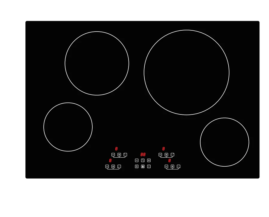 North America Series Hob built in commercial electrical induction cooker hob with 5 burners
