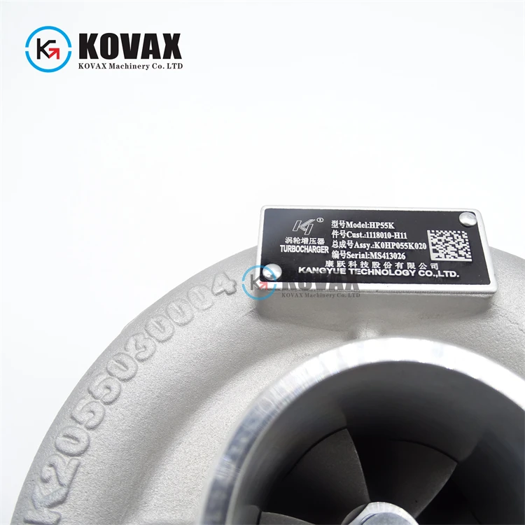 Детали двигателя HP55K 1118010-H11 4JB1 Турбокомпрессор Mitsubishi турбокомпрессор