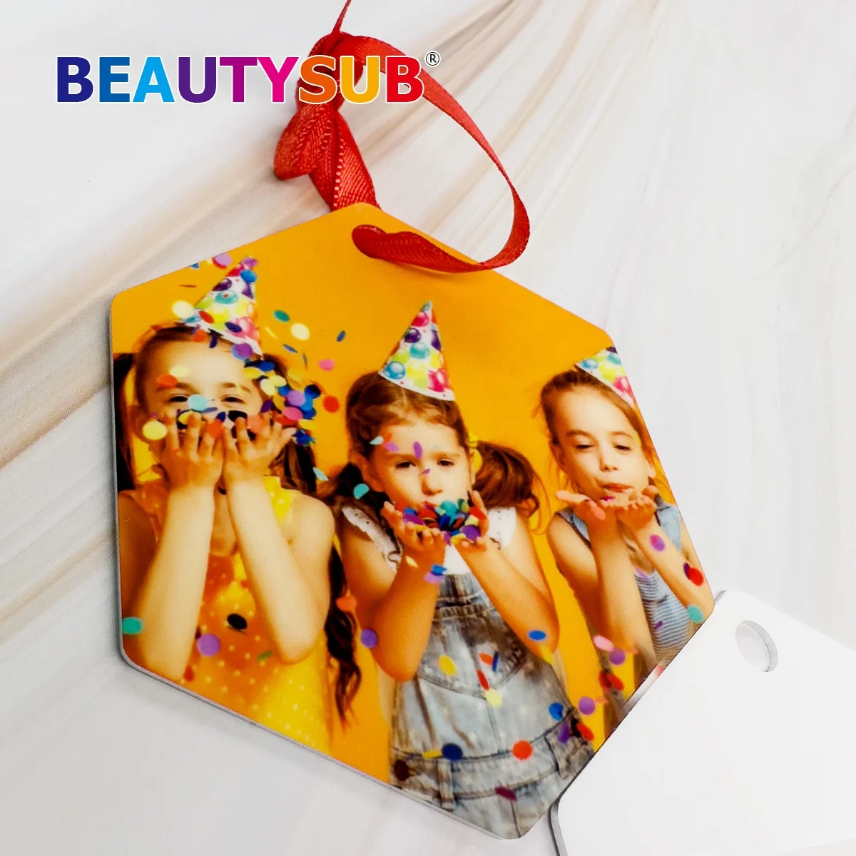 BEAUTYSUB Longstar HD сублимационный алюминиевый орнамент белый теплообмен фотопечатные заготовки с металлическим покрытием вырезанные маршрутизатором ЧПУ