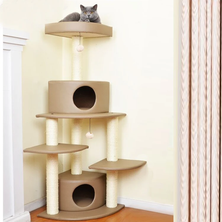 
Cat Tower Furniture Luxury Cat Scratch House Scratcher Tower Tree 