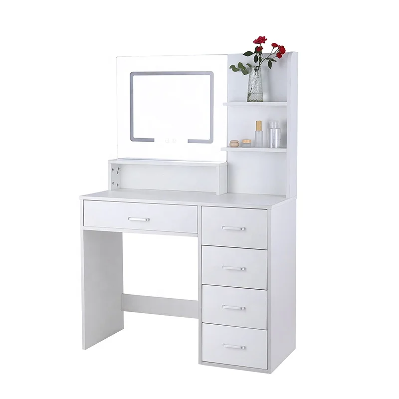 Professional Supplier White Mirror and Lights3 Lighting Modes  Makeup Vanity Desk, Dressing table ,for Bedroom