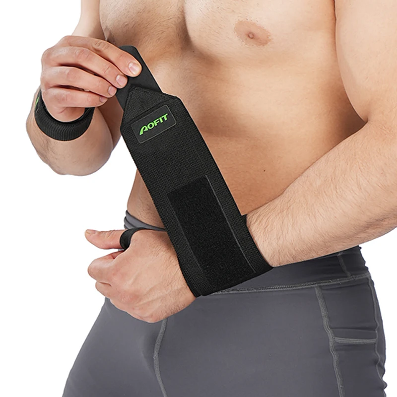 Custom Sports Elastic Stretchy Weight Lifting Wrist Support Wrap Band Weightlifting Gym Strap/ Wrist wraps