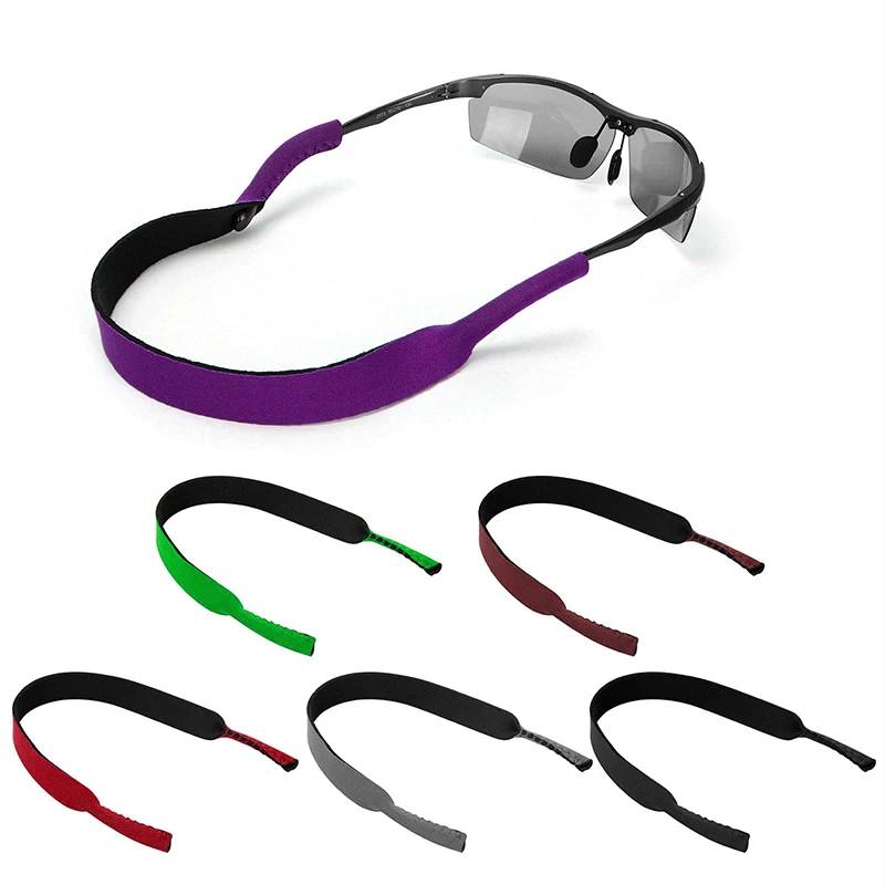 Custom Imprint Logo Glasses Strap Head Safety Strap Cord Eyewear Strap Neoprene Sunglasses Strap