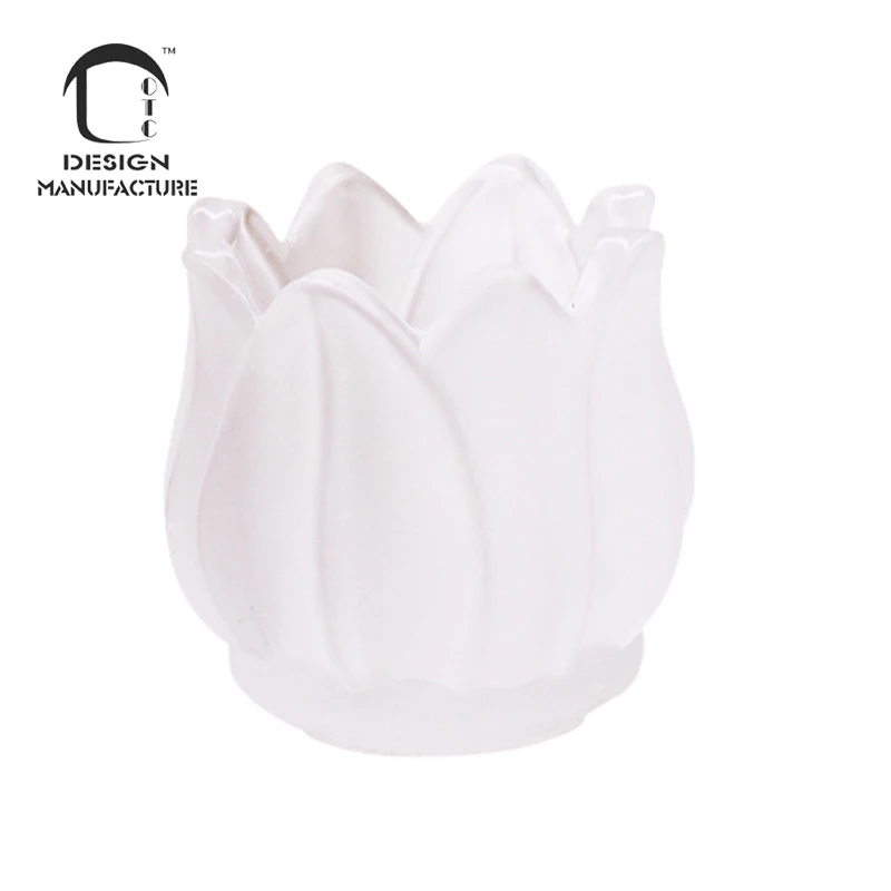 Simple Modern tulip glass candle holder wedding acrylic candle holders cheap wedding decoration table centerpiece