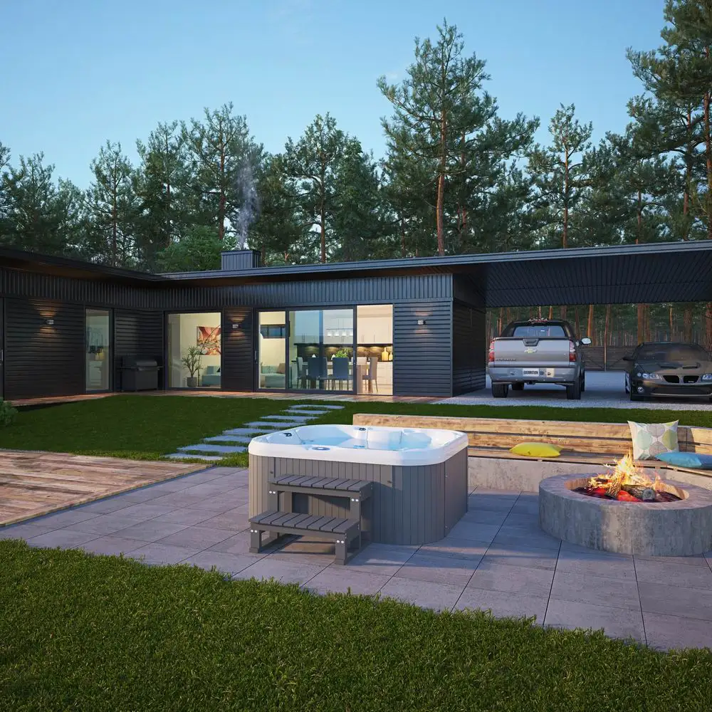 Relax in stock cheap price big size garden luxury hot tub spa bath outdoor whirlpool hot tub for 4 person