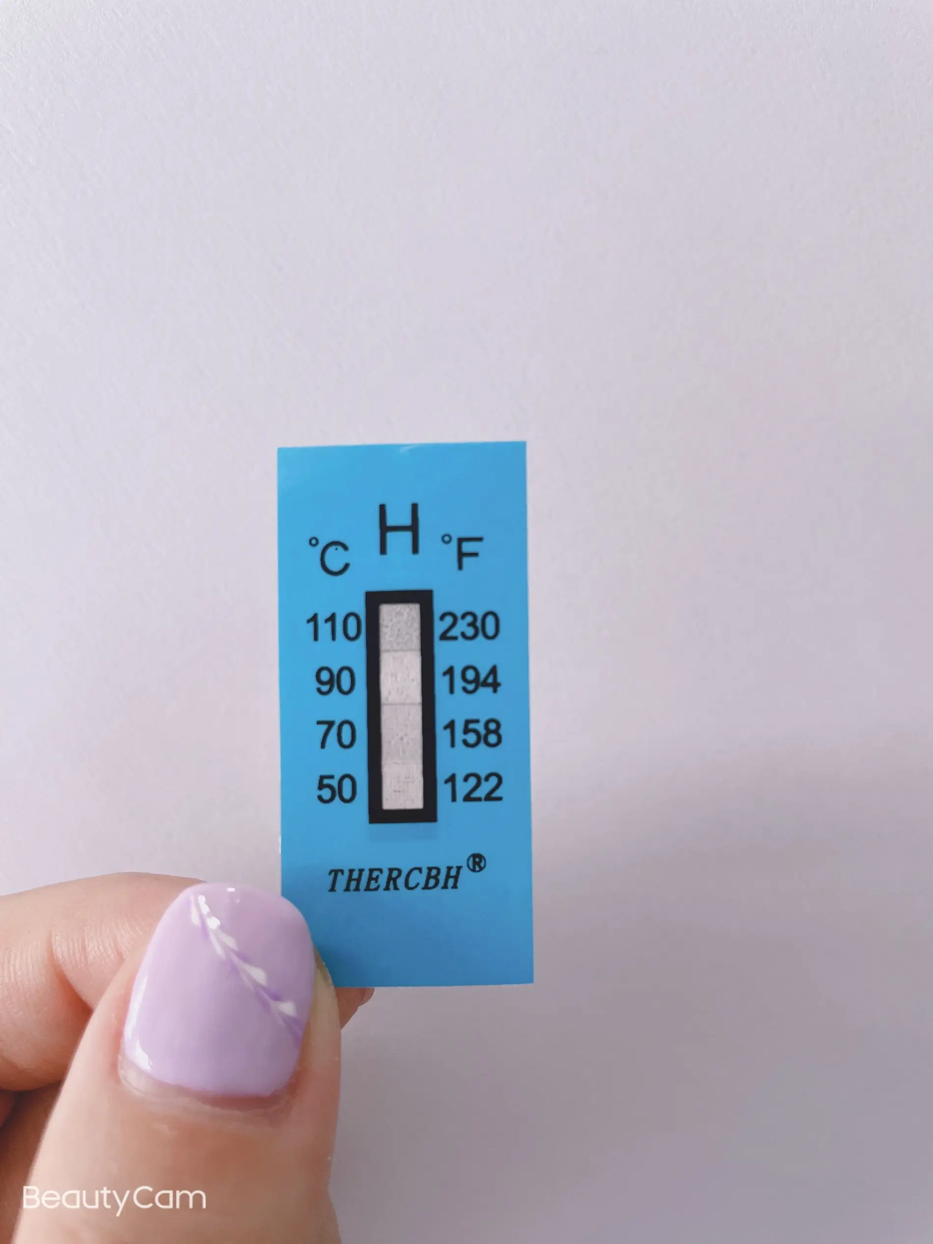 Thermax 4 Level Thermometer Strips,,Overtemperature warning sticker,49-65 degree Thermal Monitor