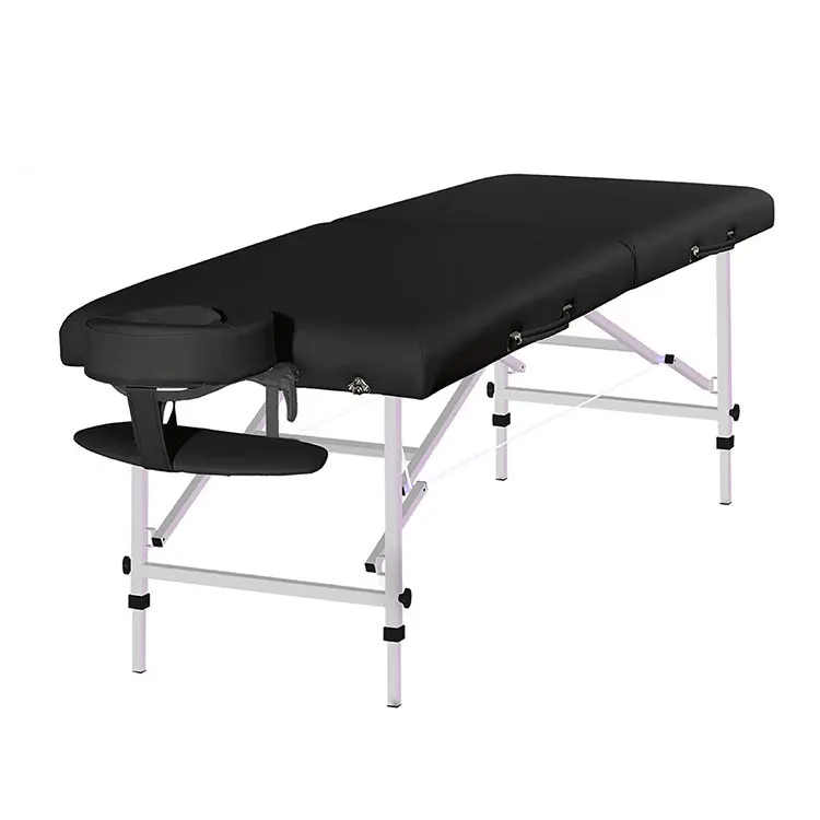 MT Rovana Factory Custom New Deign Cheap Black Folding Lightweight Tattoo Bed Massage Bed Portable Massage Table for Sale