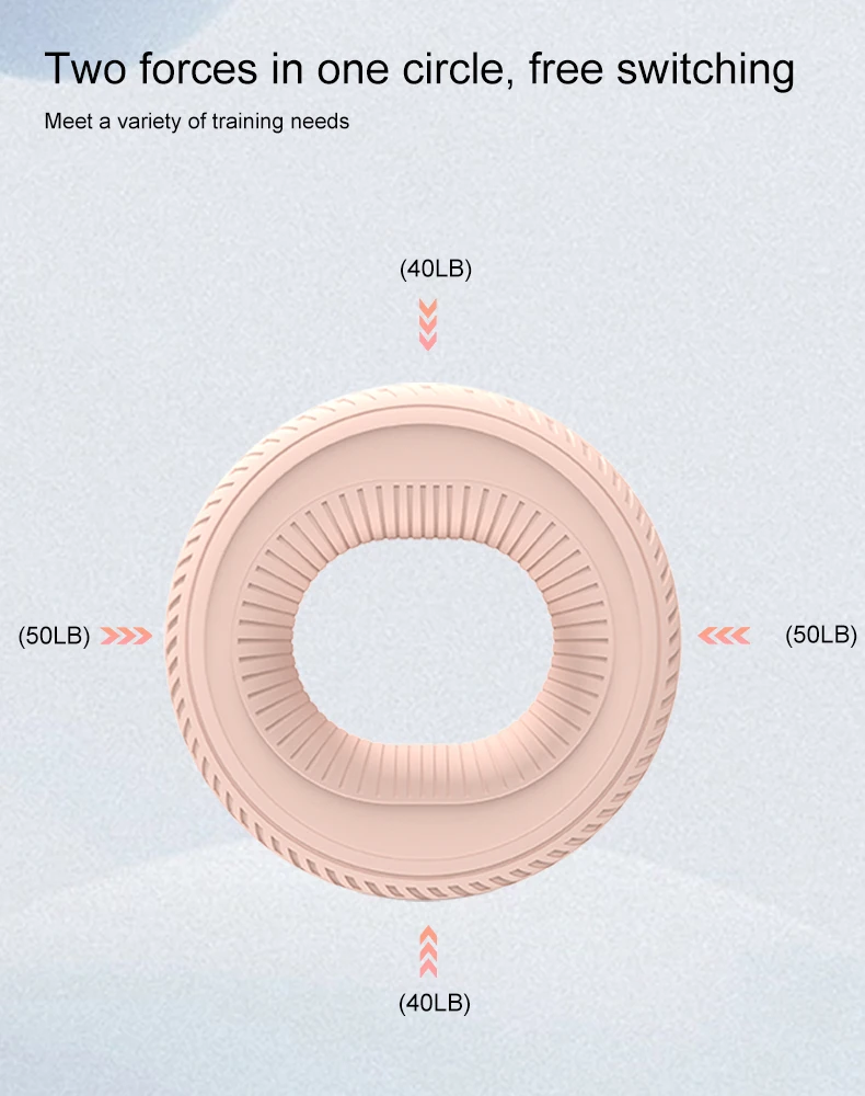 High Quality Finger Resistance Trainer Double Strength Silicone Grip Ring