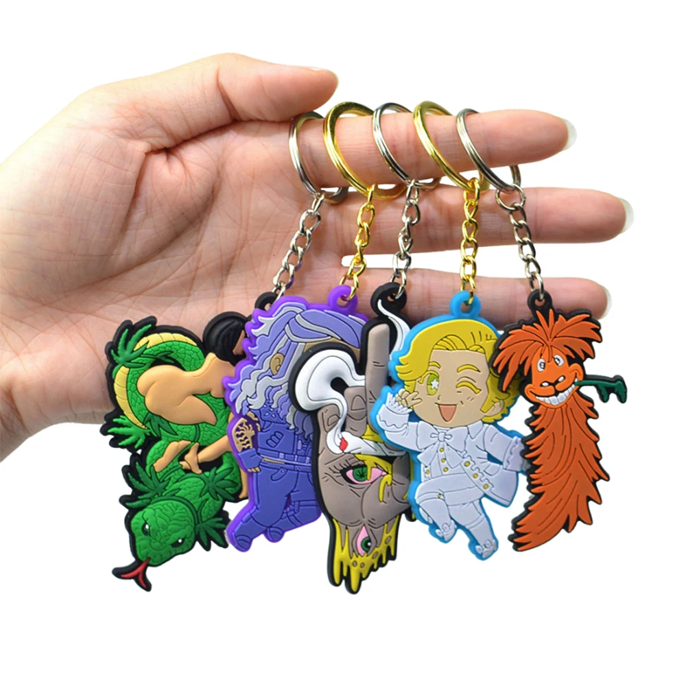 Creative Custom 2d/3d Pvc Soft Rubber Personalized Key Ring Make With Promotional Gift Rubber Custom Key Chain