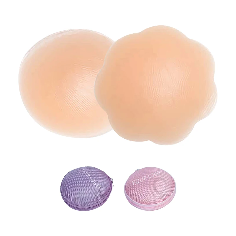 INVISFEEL Newly Launched 6.5cm Invisible Push-Up Gathering Silicone Nipple Sticker Medical Grade Thin Nipple Cover