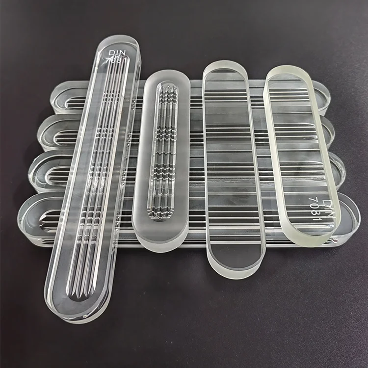 280*34*17mm Thickness Groove Type Tempered Borosilicate 3.3 Transparent Level Gauge Glass