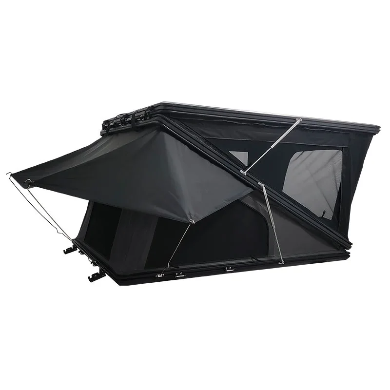 High quality car roof camping 2-3 person tent outer hard shell SUV roof tent with ladder