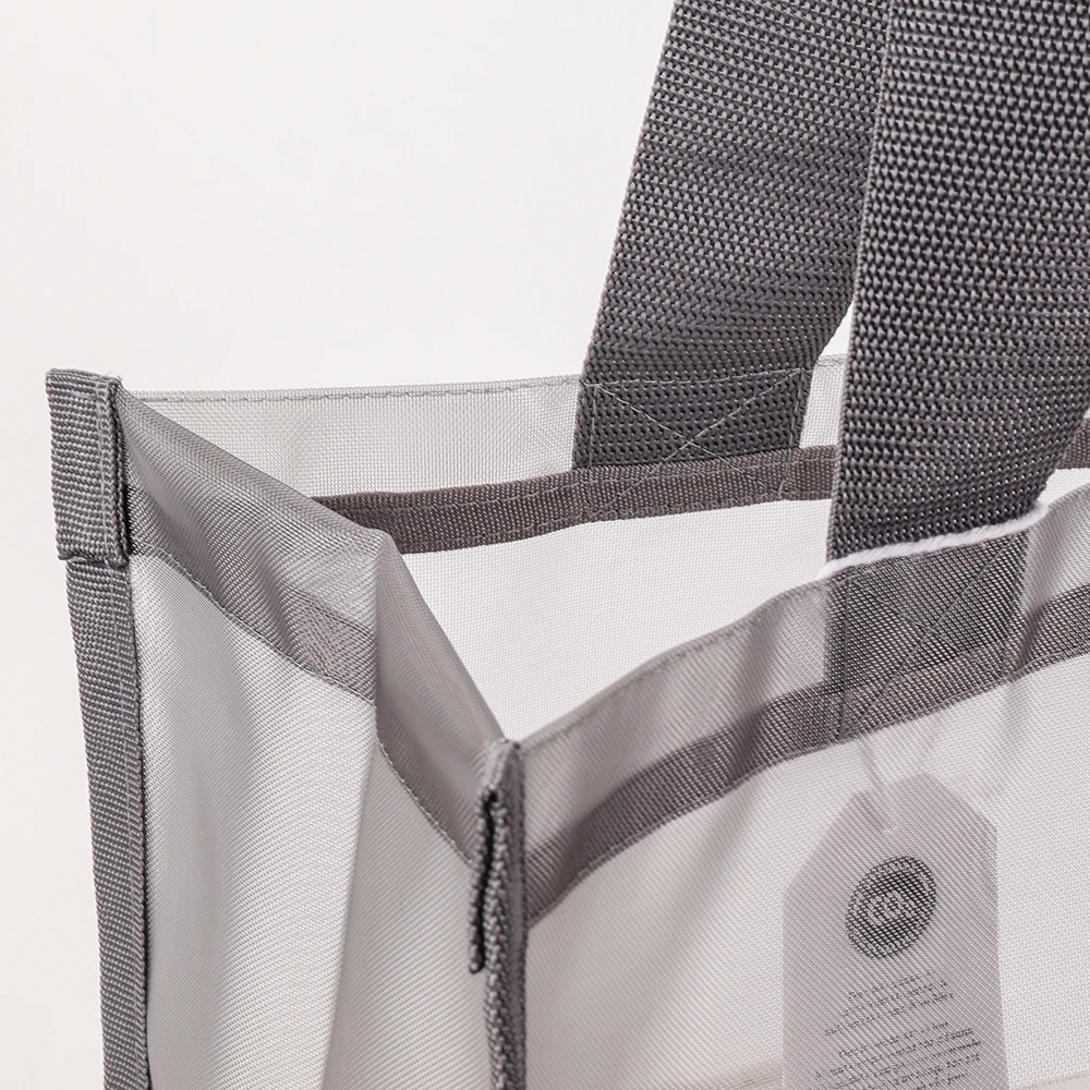 High quality reusable Customized Logo nylon wire mesh shopping tote bag
