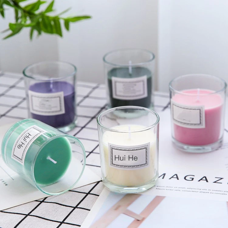 Wholesale Luxury Custom Empty Matte Black Glass Vessels Metal Frosted Candle Jars With Wooden