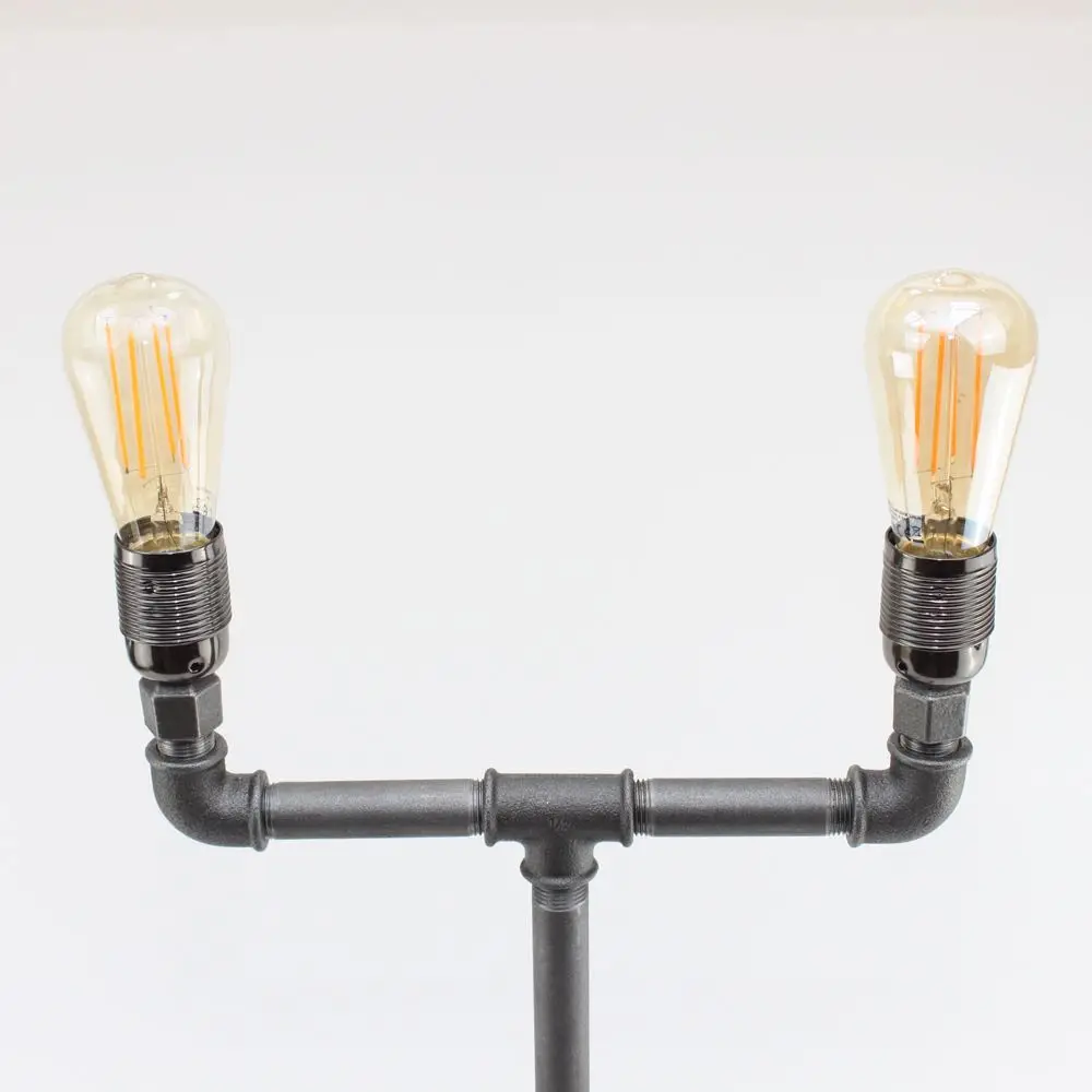 Pipe Lamp with 1/2' 3/4' pipe fittings floor flange tee elbow