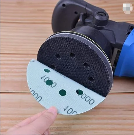 5 Inch 8 Holes Foam Interface Pad Super Foam Sanding Pads for Buffer