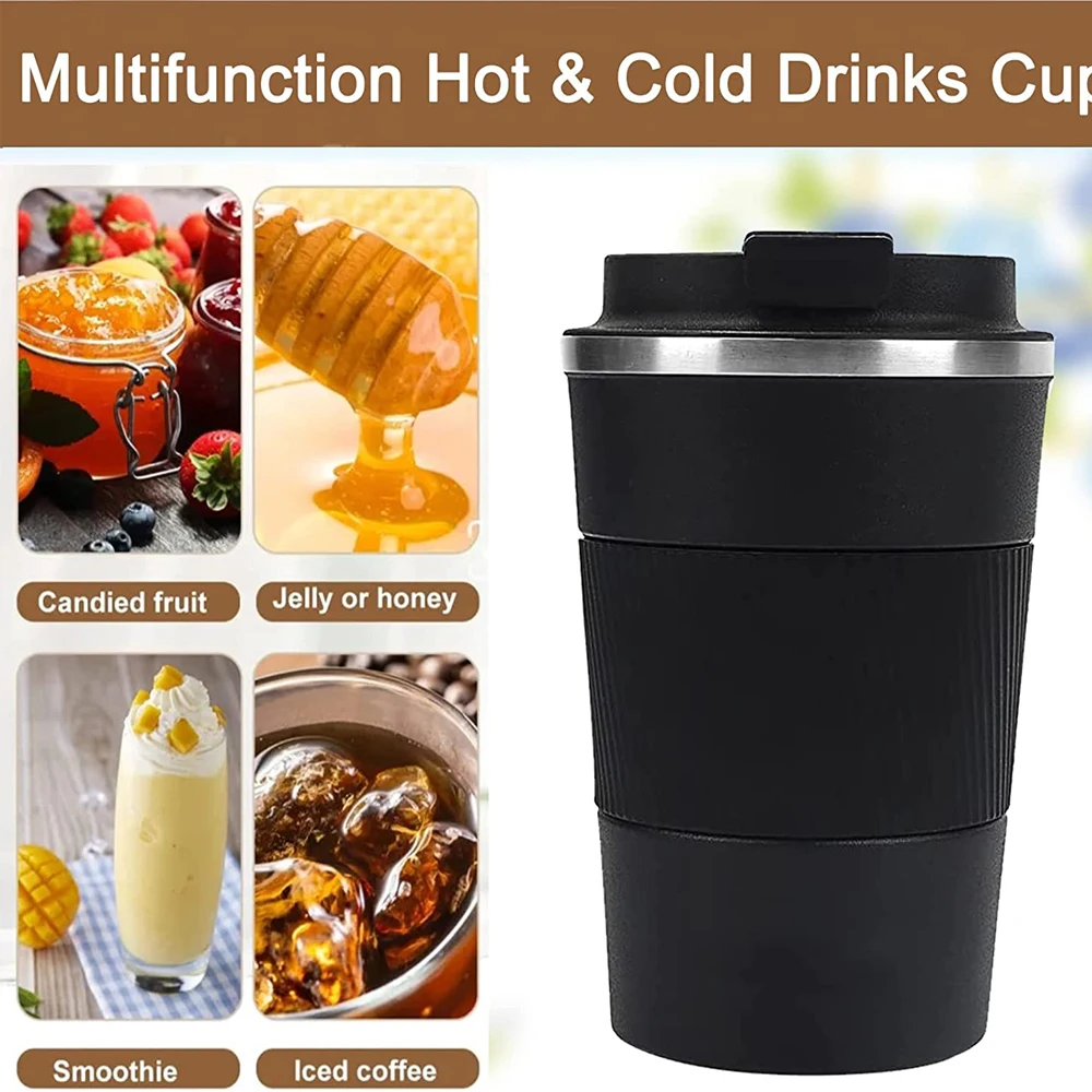 Wholesale 500 ml Travel Double Wall Vacuum Insulated Stainless Steel Coffee Tumbler Cup With Lid