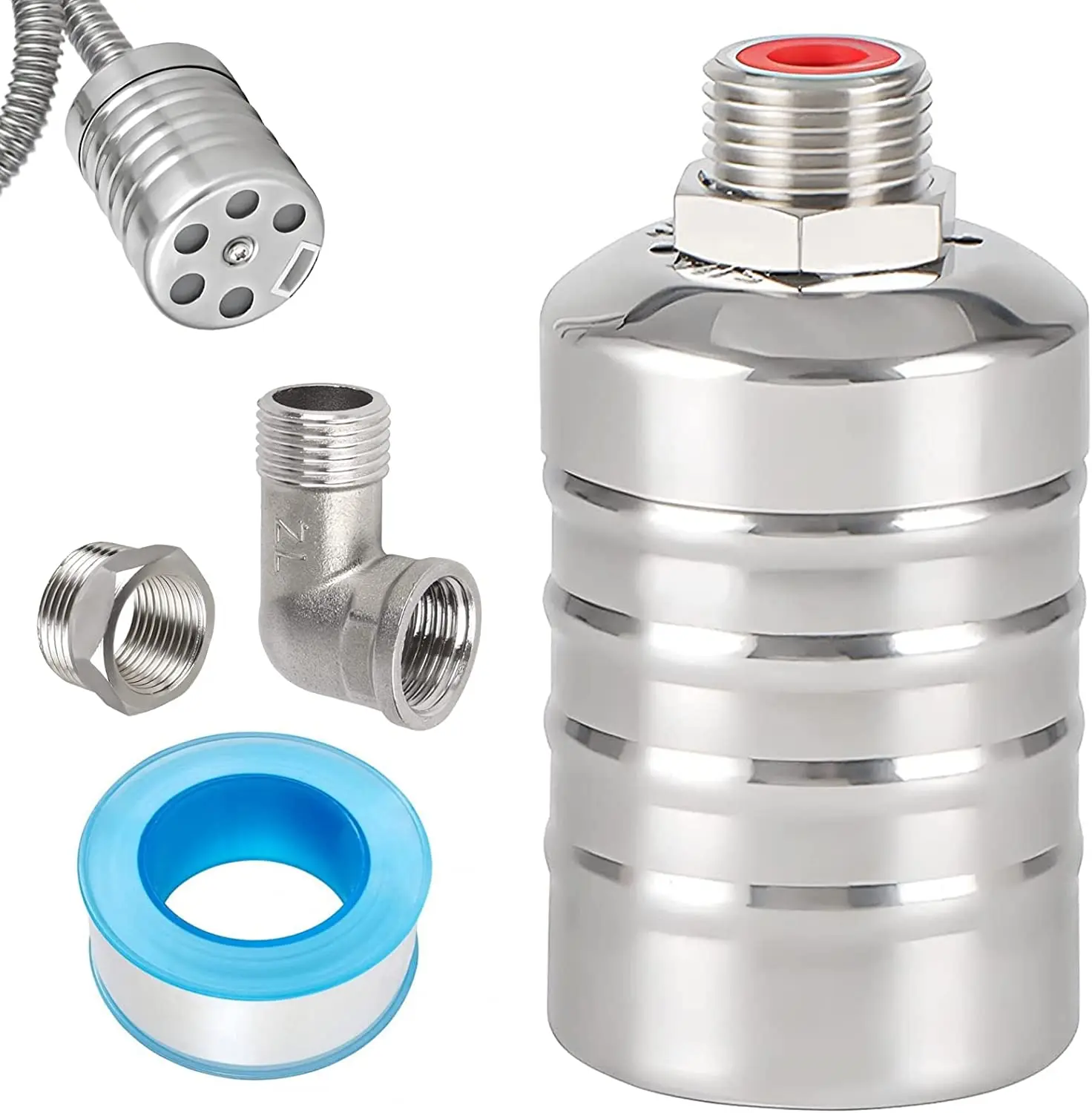 304 Stainless Steel Manual/Automatic Level Controller Float Ball Valve Water Filling Full Stop Valve with 4 Separate Close