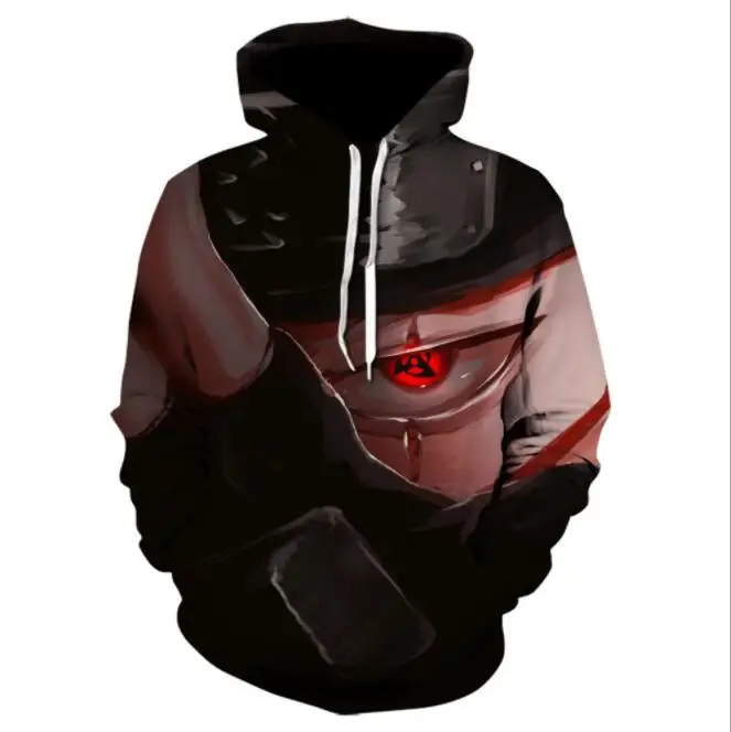 2021 Fashion New Harajuku Anime Character Atake Kakashi Long Sleeve 3D Hoodie