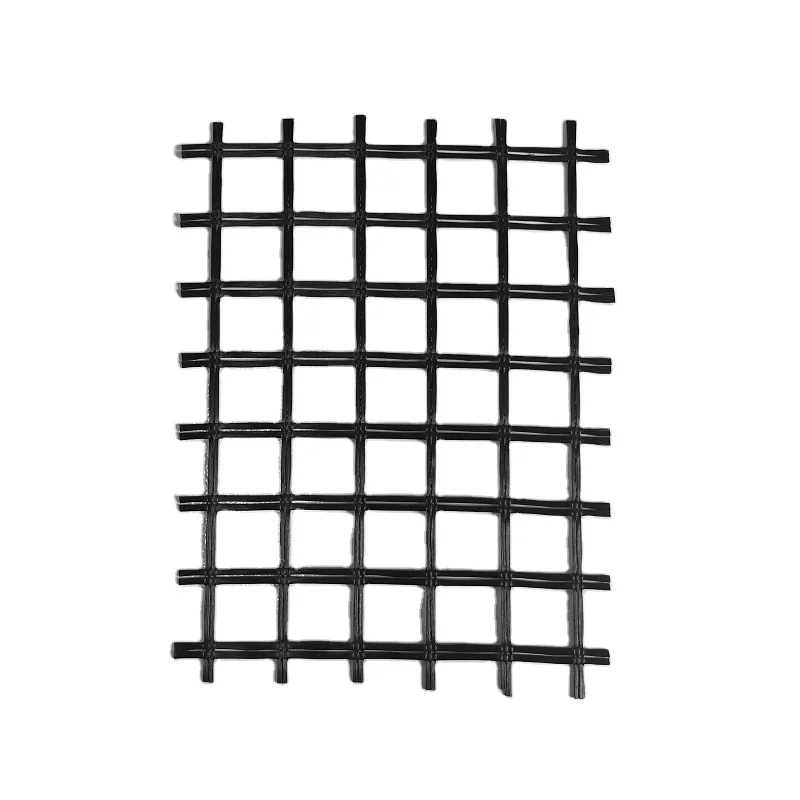 Asphalt reinforcement 4 wires geogrid fiberglass mesh for highway road construction