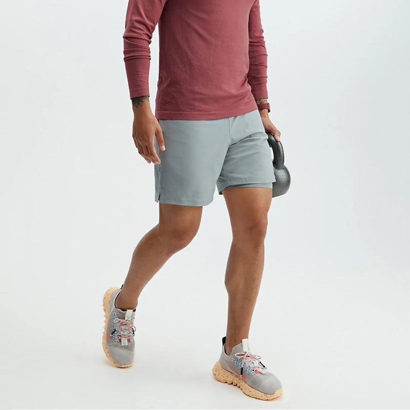 4-Way Stretch Anti-Stink Lightweight Breathable Lined Exercise Performance Running Sports Shorts