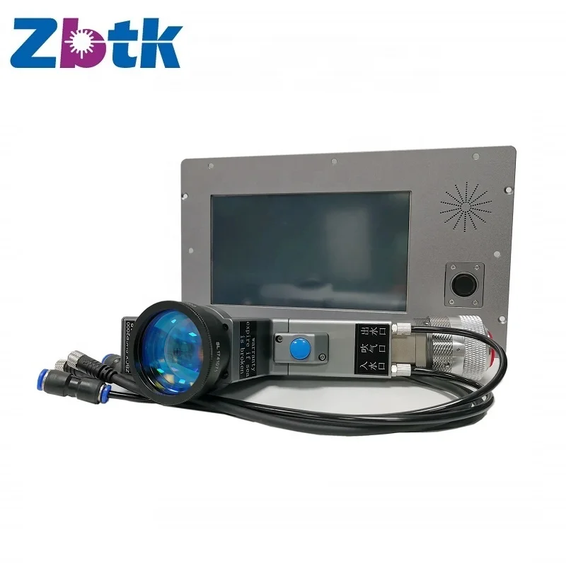 1000W/1500W/2000W fiber laser Hand-held cleaning head gun for Rust removal