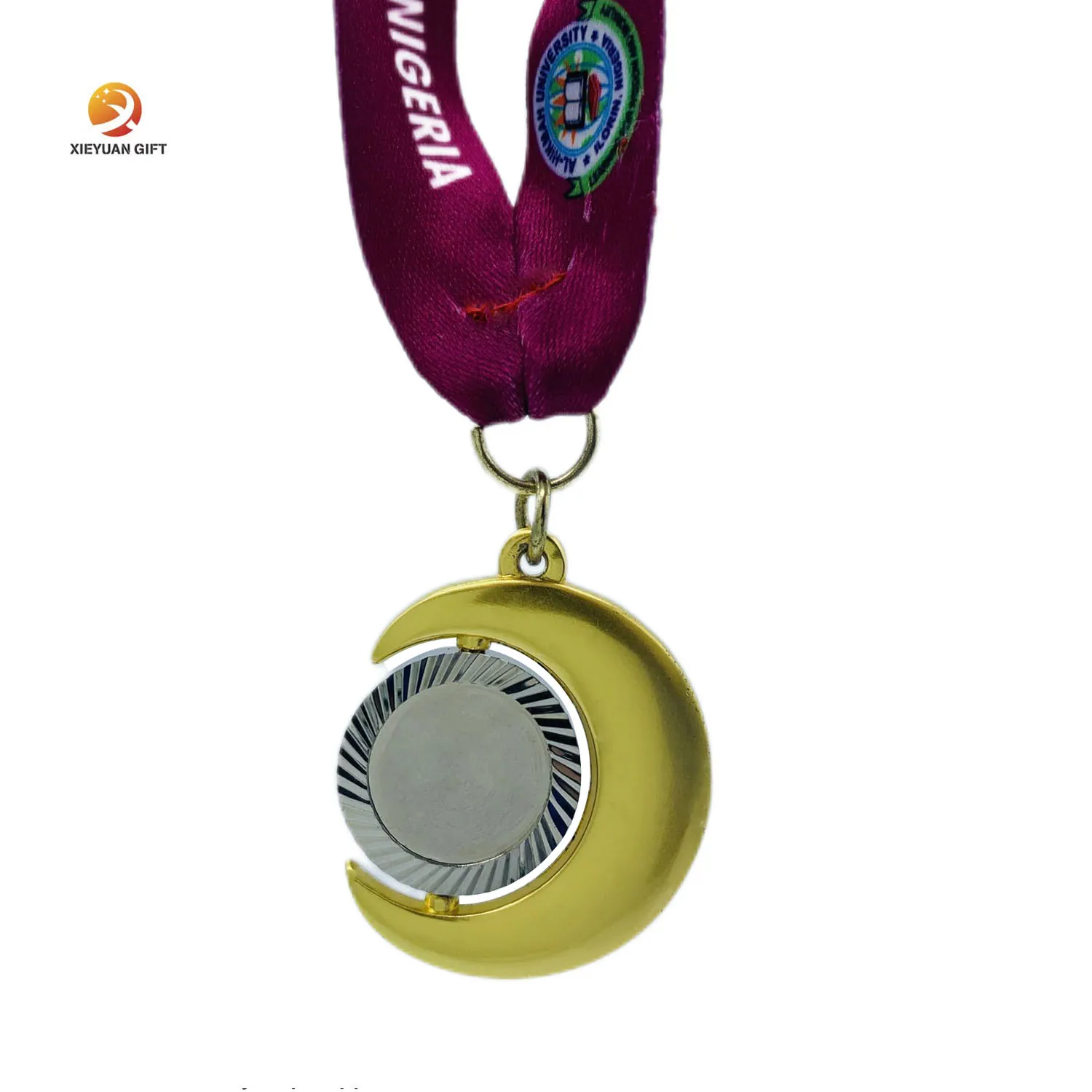 Customized Professional Zinc Alloy Bat Man Dart Medal With Ribbon