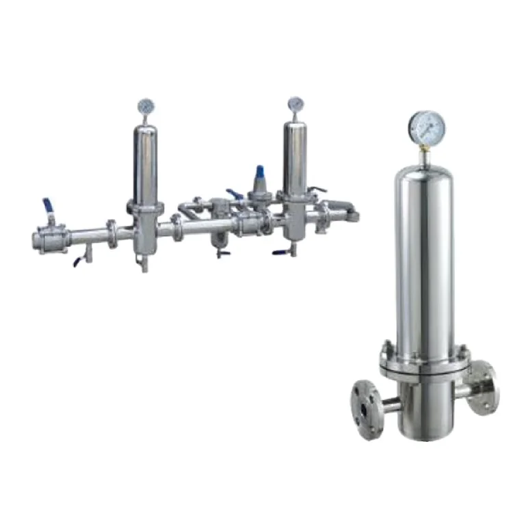 Steam Multi Features Stainless Steel Gas Cartridge Filter Housing With Gas Pressure Meter Pressure vessel