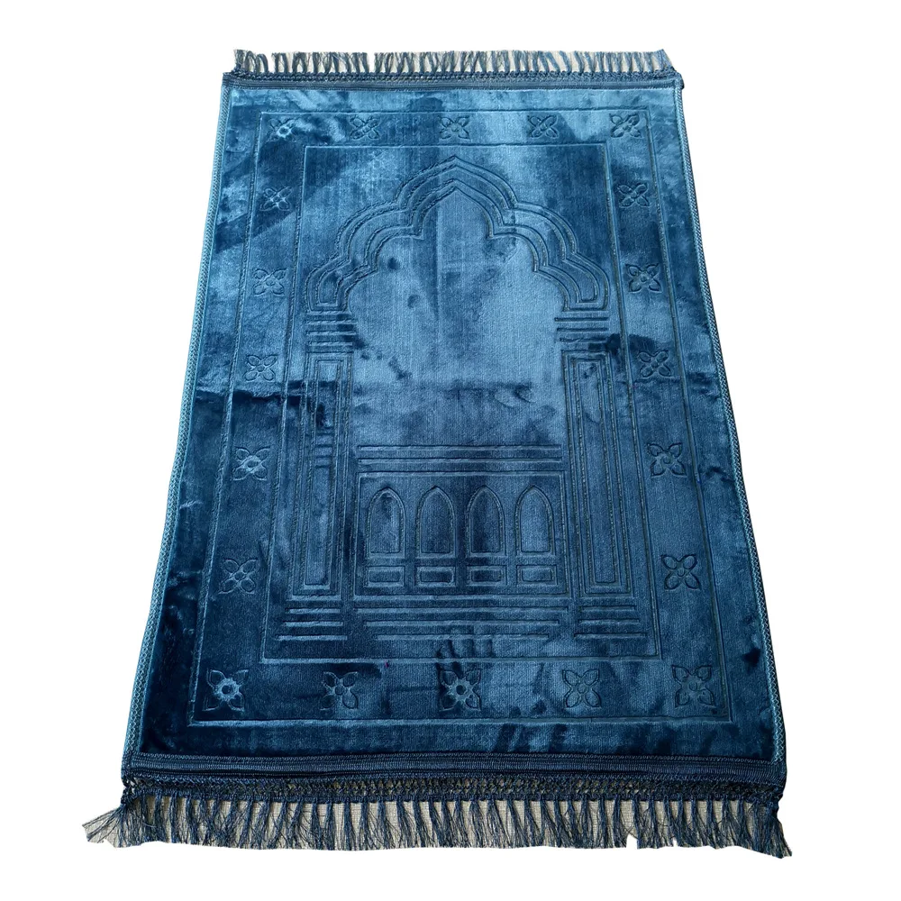 Customized Turkish Pakistan Islam Worship Carpet Muslim Mosque Masjid Embroidered Prayer Mat