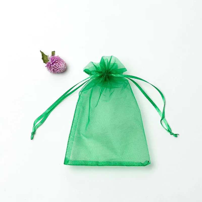 Gift Bag with Tassel Custom Printed Organza Drawstring Recyclable Black Color or Customized Screen Printing,hot Stamping Accept